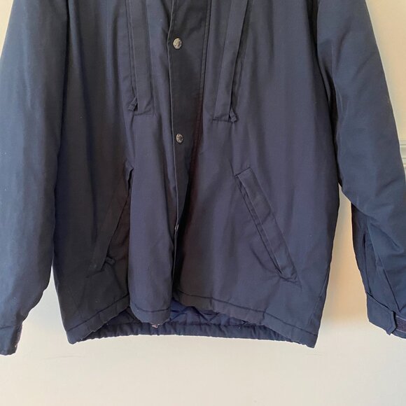 Women's Sergio‎ Tacchini Navy Blue Puffer Parka Coat Jacket Size L - Picture 4 of 10